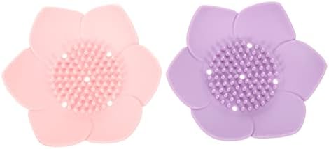 VICASKY 2pcs Non-Slip Soap Holder with Drainage