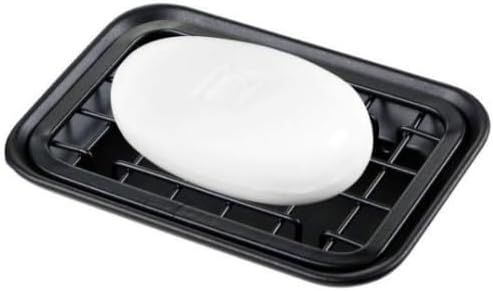 SheeChung Black Metal Soap Dish Tray with Drainage 1
