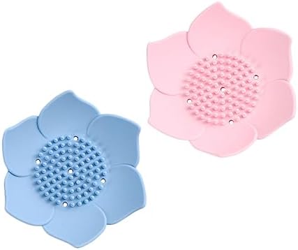 ABOOFAN 2pcs Silicone Soap Holders with Drainage