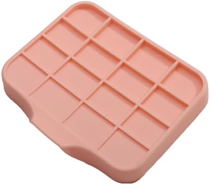 Silicone Soap Dish - Self Draining Durable Pink
