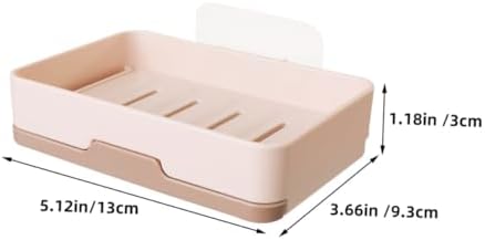 Amosfun Wall-Mounted Drain Proof Soap Dish Holder