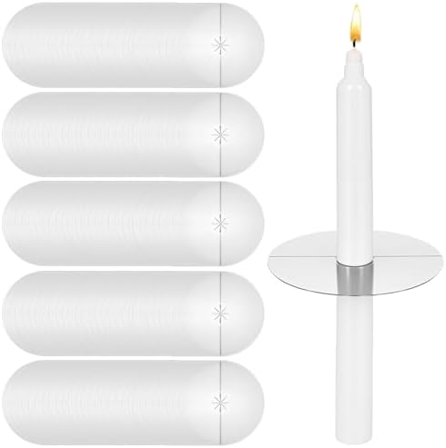 300 Pack Taper Candle Drip Protectors for Church Services