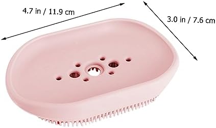 Cabilock Silicone Soap Dish with Drain Bar Holder 1