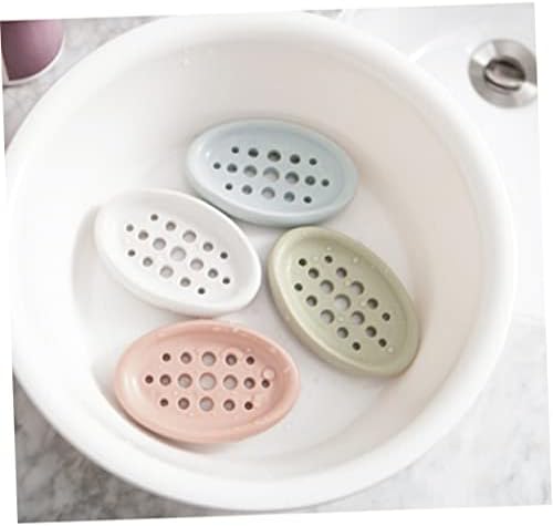 Luxshiny Oval Silicone Soap Dish Tray Holder 1