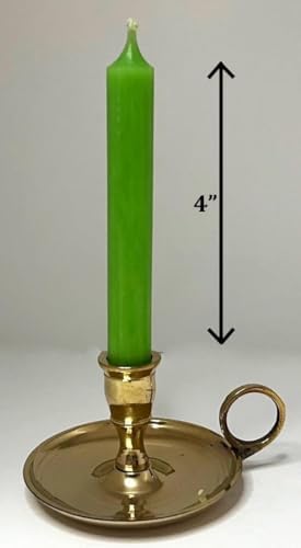 Biedermann Sons Chime Candles - Light Green 4-Inch Tall Box of 20