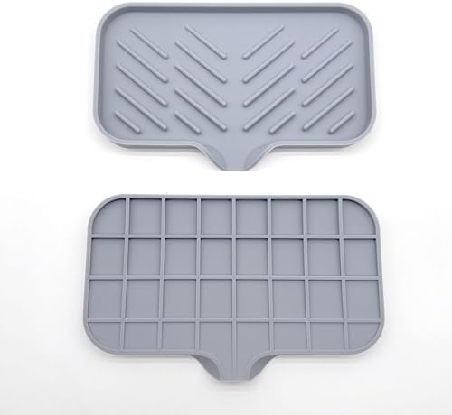 Lamphle Drain Mat Silicone Soap Dish Organizer