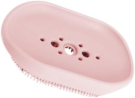 BUGUUYO 1pc Suction Soap Holder for Bathroom Wall Mount Silicone Drain Basket