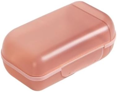 Square Soap Box with Lid - Durable PP and TPR Material