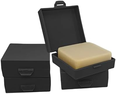 Elimeta Travel Soap Container Square 4 Pack Black 1