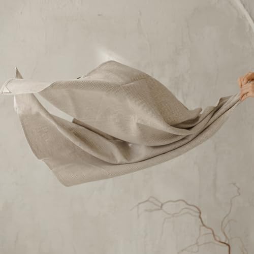Natural Flax Linen Bath Towel - Quick Drying Soft Fabric
