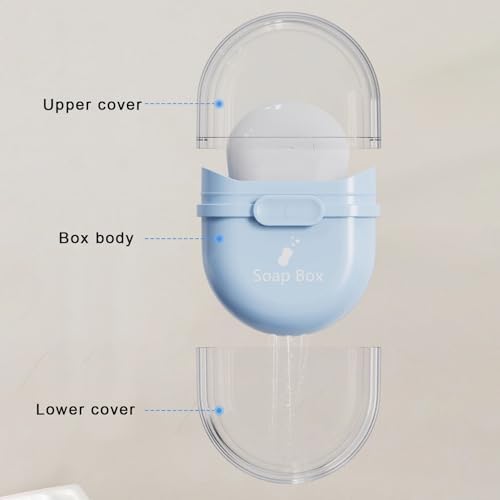 Travel Soap Box with Drainage and Lock Design 1