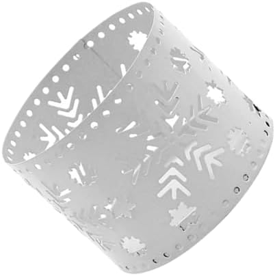 Snowflake Candle Holder Iron Hollow Christmas Decor Pen Holder