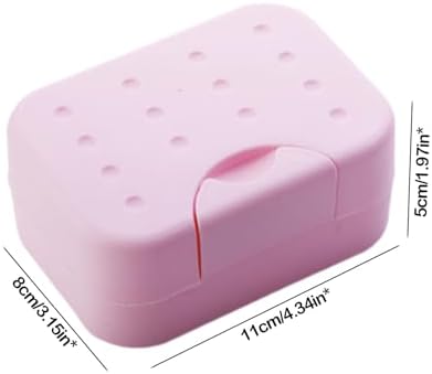 Leakproof Soap Holder with Lid for Bathroom and Travel