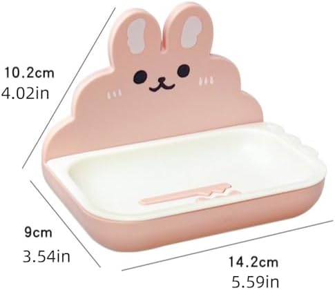Cute Rabbit Soap Holder Wall Mounted Soap Rack