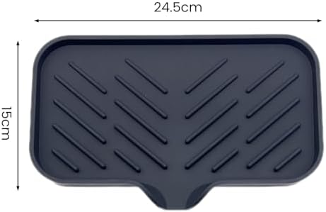 Lamphle Drain Mat Silicone Soap Dish Organizer