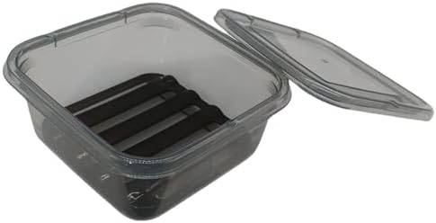 VonPri Square Soap Holder for Dr Squatch Waterproof Travel Case Black