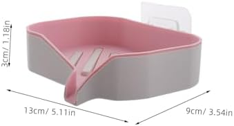 VALICLUD Wall Mounted Soap Dish with Hook for Bathroom