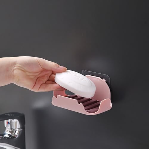 HOOTNEE 2Pcs Double Layer Adhesive Soap Holder