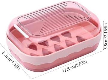 Portable Soap Case with Lid for Travel and Bathroom Use