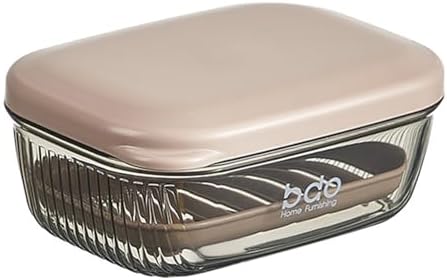 Leakproof Travel Soap Container with Lid and Drainage Tray