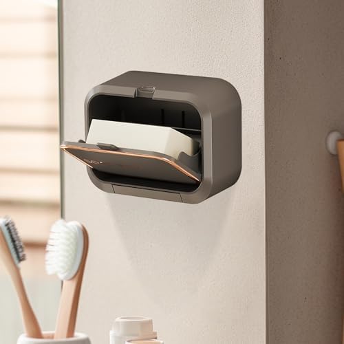 Wall Mount Soap Holder with Vapor Isolation Cover