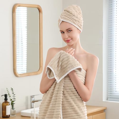 Robmic 40x80 Inch Luxury Microfiber Bath Sheet