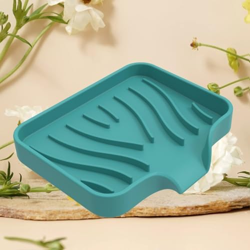 Curfair Soap Dish Black with Suction Cup and Quick Dry Design