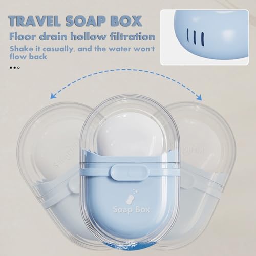 Bar Soap Travel Case with Lid and Drainage Hole Pink