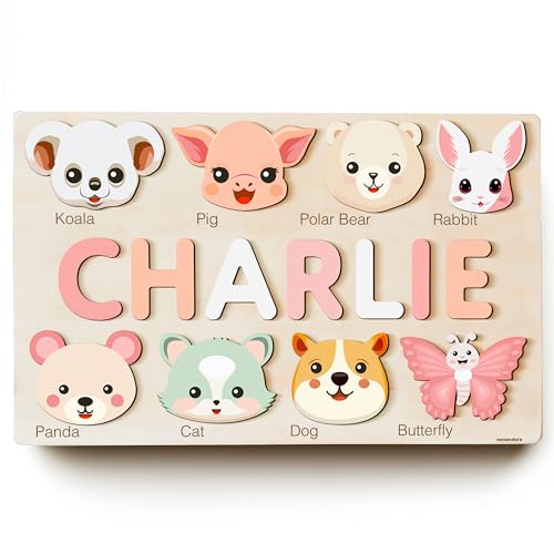 Custom Wooden Name Puzzle for Babies Toddlers