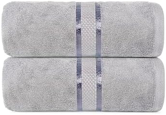 Chic Light Grey 2-Piece Bath Sheet Set - Premium Cotton Towels