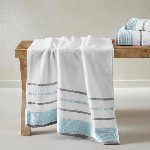 Great Bay Home Decorative Bath Towel Set 4 Pack