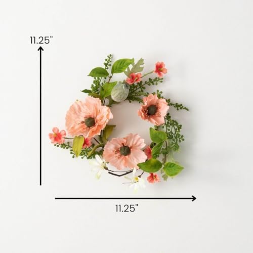 The Bridge Collection Summer Poppy Candle Wreath 1