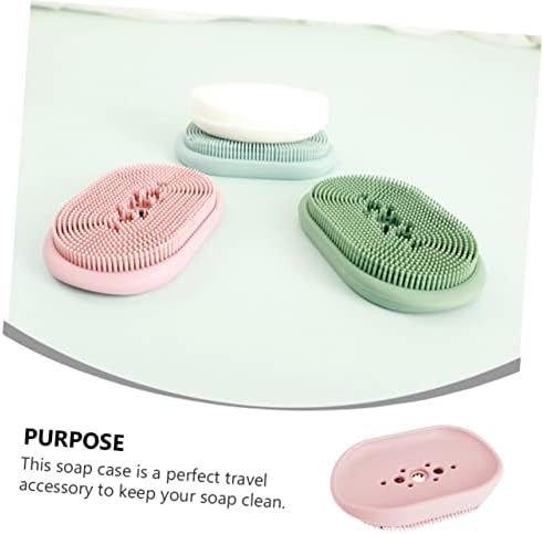 LIFKOME Draining Soap Tray with Silicone Holder