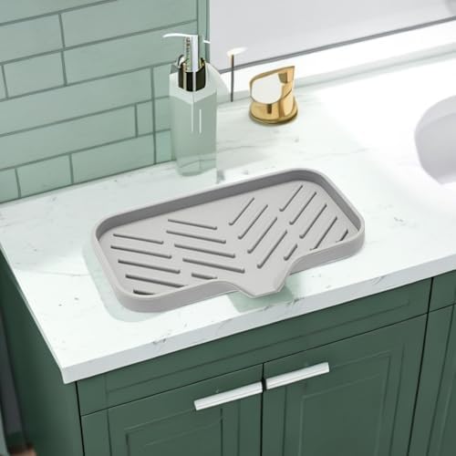 Lamphle Drain Mat Silicone Soap Dish Organizer