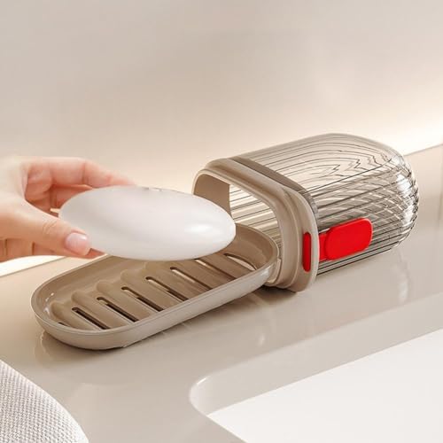 ZHOSXRC Travel Soap Case with Lid - Portable and Waterproof