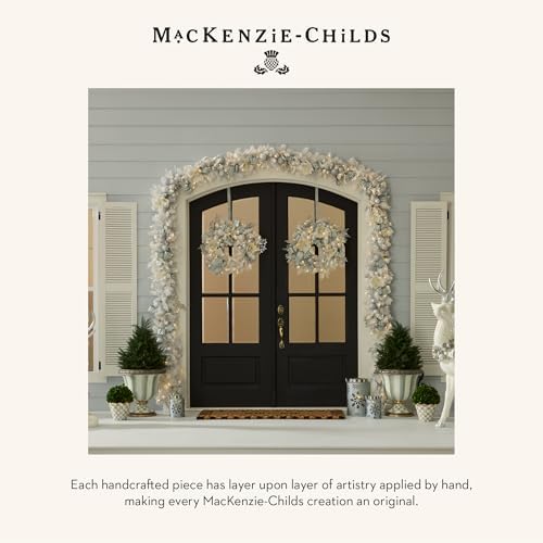 MACKENZIE-CHILDS Snowflake Galvanized Lantern 9 Inches
