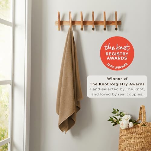Great Bay Home Taupe Bath Towels 4 Pack