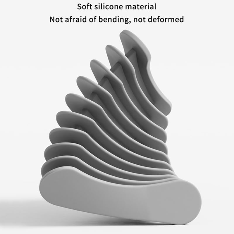 Silicone Soap Holder Dry Tray with Drainage Non-Slip Easy Cleaning Bathroom Organizer