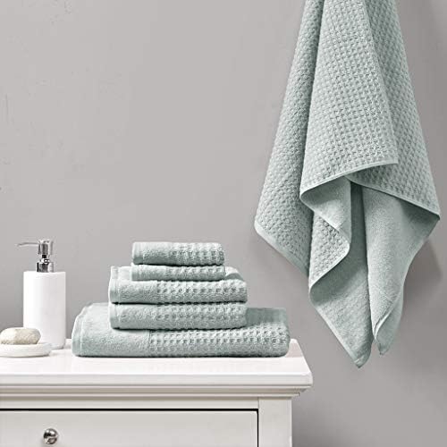 Madison Park Spa Waffle Cotton Towel Set 6 Piece