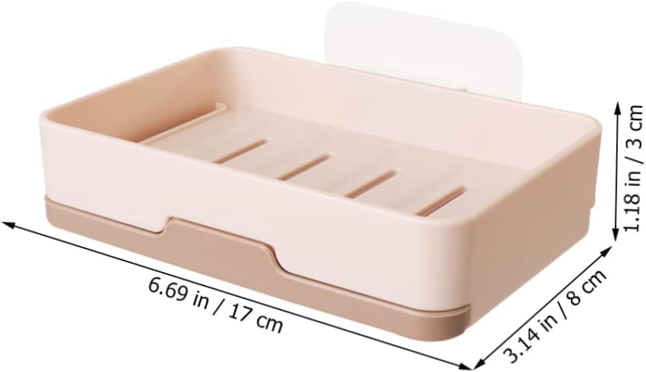 Ciieeo Practical Soap Mounted Dish Leak Proof Box for Bathroom