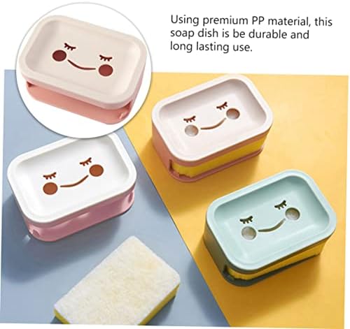 LIFKOME Wall-Mounted Double Layer Soap Holder with Drainage