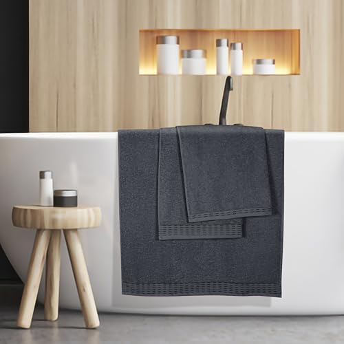 MALLONI HOME Cotton Bath Towel Set 2 Pack 28x55 inches