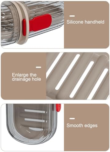 Travel Soap Container with Lock Design and Leakproof Lid
