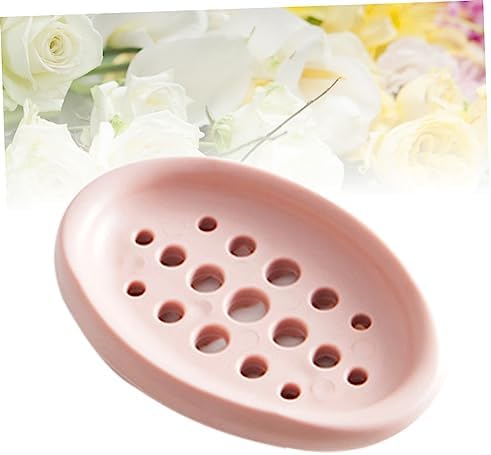 STOBAZA Drainage Soap Dish Silicone Holder for Kitchen and Bathroom