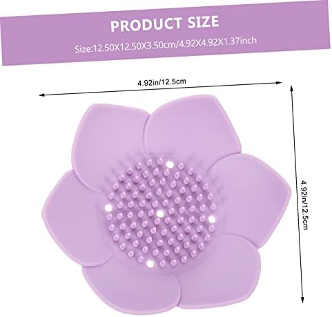 2pcs Silicone Soap Trays Drainage Stylish Bathroom Holder