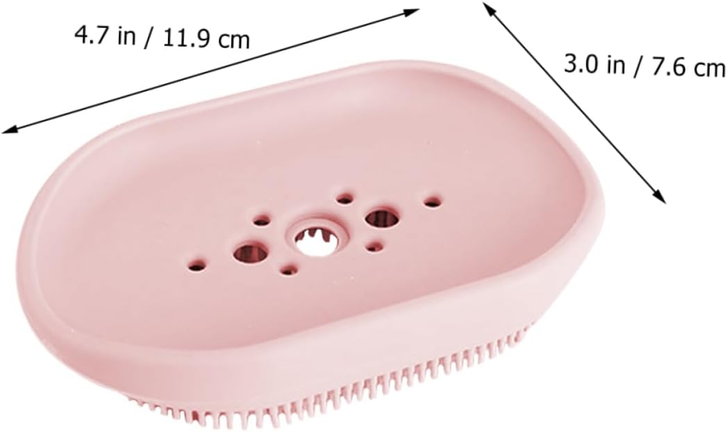 Cabilock Silicone Soap Dish with Drain Bar Holder 1