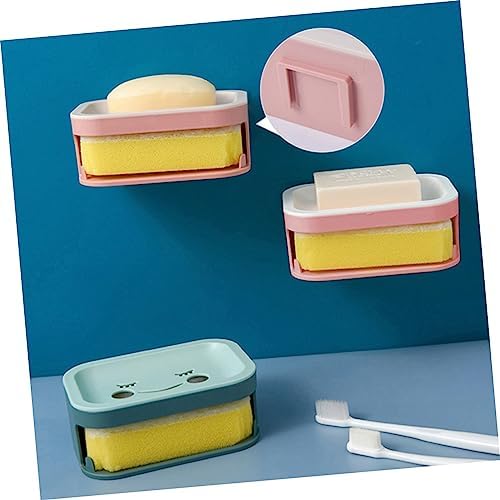 Alipis Double Layer Draining Soap Dish Wall Mounted