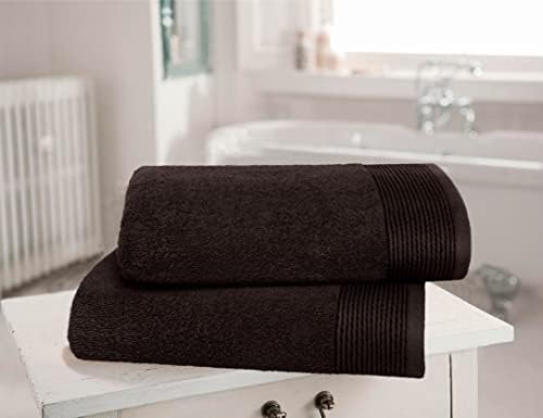 Belizzi Home Ultra Soft 2 Pack Oversized Bath Towels - Brown