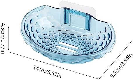 Wall Mounted Soap Holder No Drilling Self Adhesive Bath Organizer