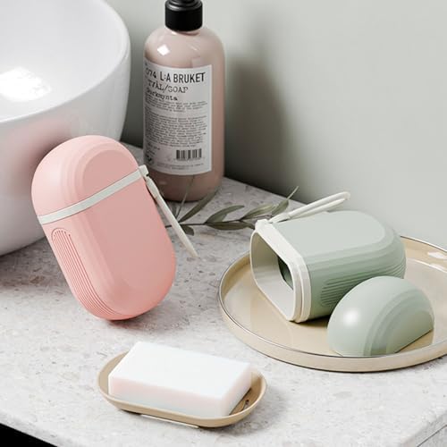 TENYELE Waterproof Travel Soap Dish Holder with Lid